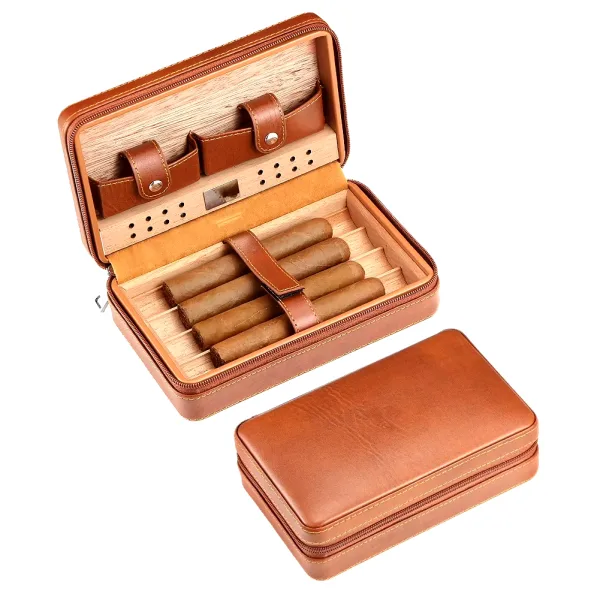 Elevate Every Moment: GALINER Cedar Wood Travel Humidor for the Discerning Aficionado - Image 2