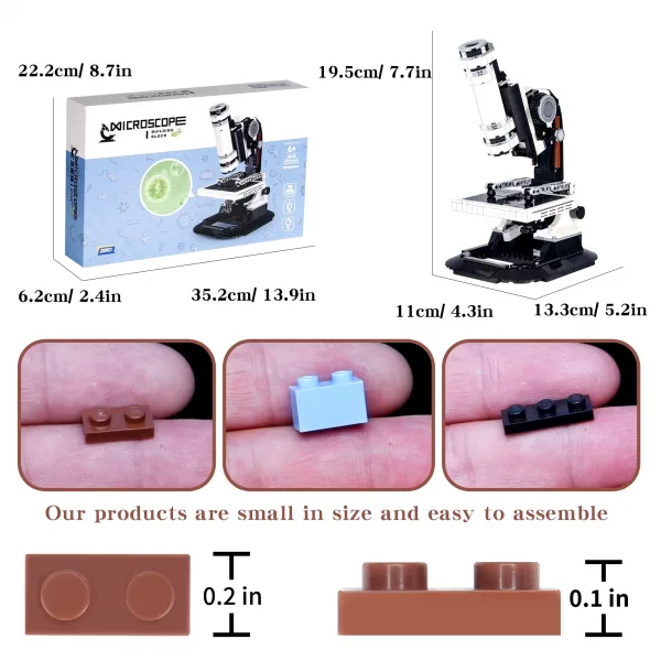 Build Curiosity, One Brick at a Time: Microscope Building Kit for Creativity and Connection - Image 6