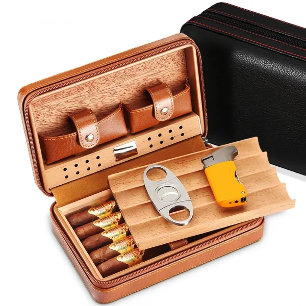 Savor Every Moment: Portable Cigar Humidor for the Aficionado on the Go - Image 2