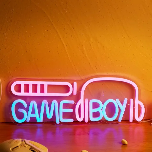 Power Up Your Style: Neon Game Boy LED Sign for Retro Vibes and Radiant Energy - Image 5