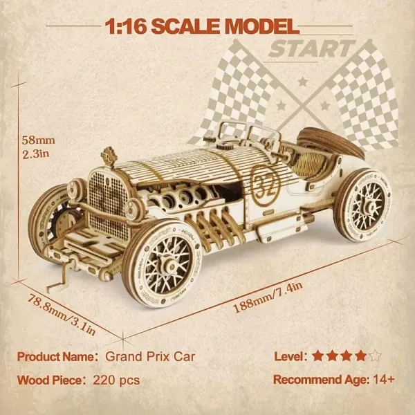 Unleash Your Inner Engineer: Build Your 3D Wooden Car Masterpiece - Image 3