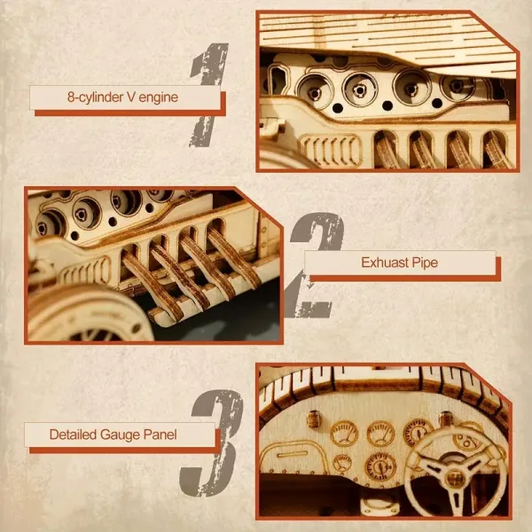 Unleash Your Inner Engineer: Build Your 3D Wooden Car Masterpiece - Image 6