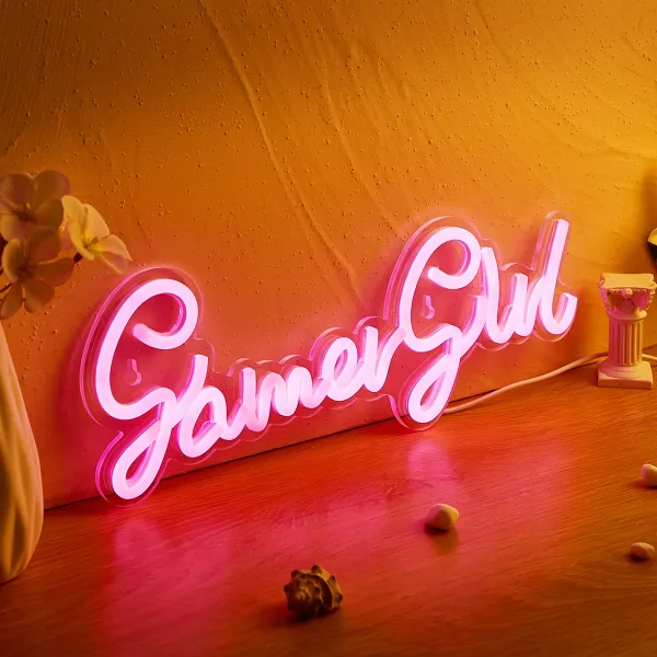 Glow Like a Pro: GamerGirl LED Neon Sign for the Ultimate Vibe