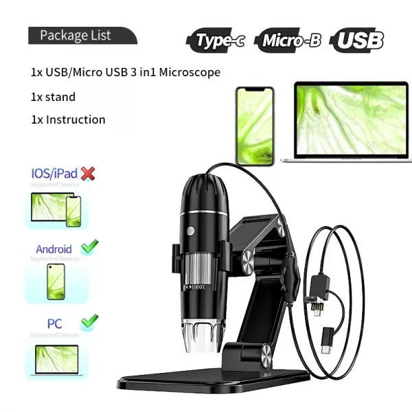 Magnify Life’s Hidden Wonders: 1600X Digital Microscope Adventure - Image 7