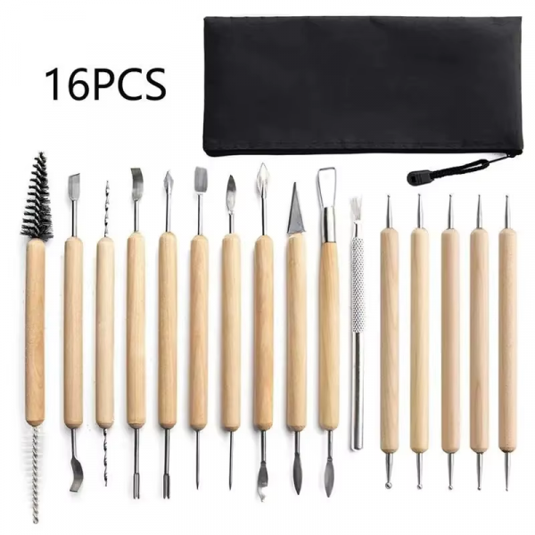 Pottery Clay Sculpting Tools Kit 8-61 Pcs/Set, Ceramic Wax Clays Carving Tools for Art Craft Pottery Sculpting Modeling Tool Set